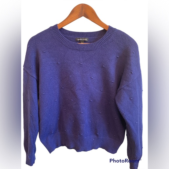 Kendall & Kylie Knit Crewneck Pullover Sweater Royal Blue Medium - Picture 1 of 6